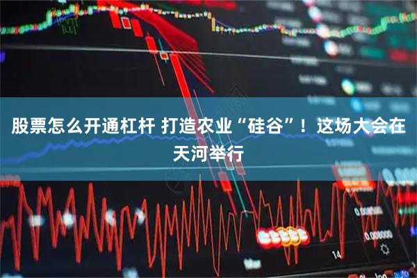 股票怎么开通杠杆 打造农业“硅谷”！这场大会在天河举行